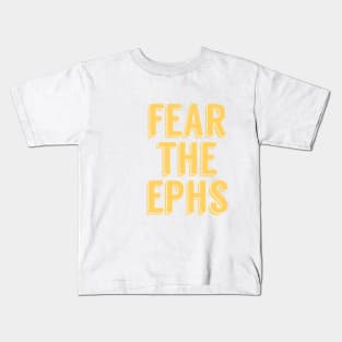 williams college "fear the ephs" (gold) Kids T-Shirt